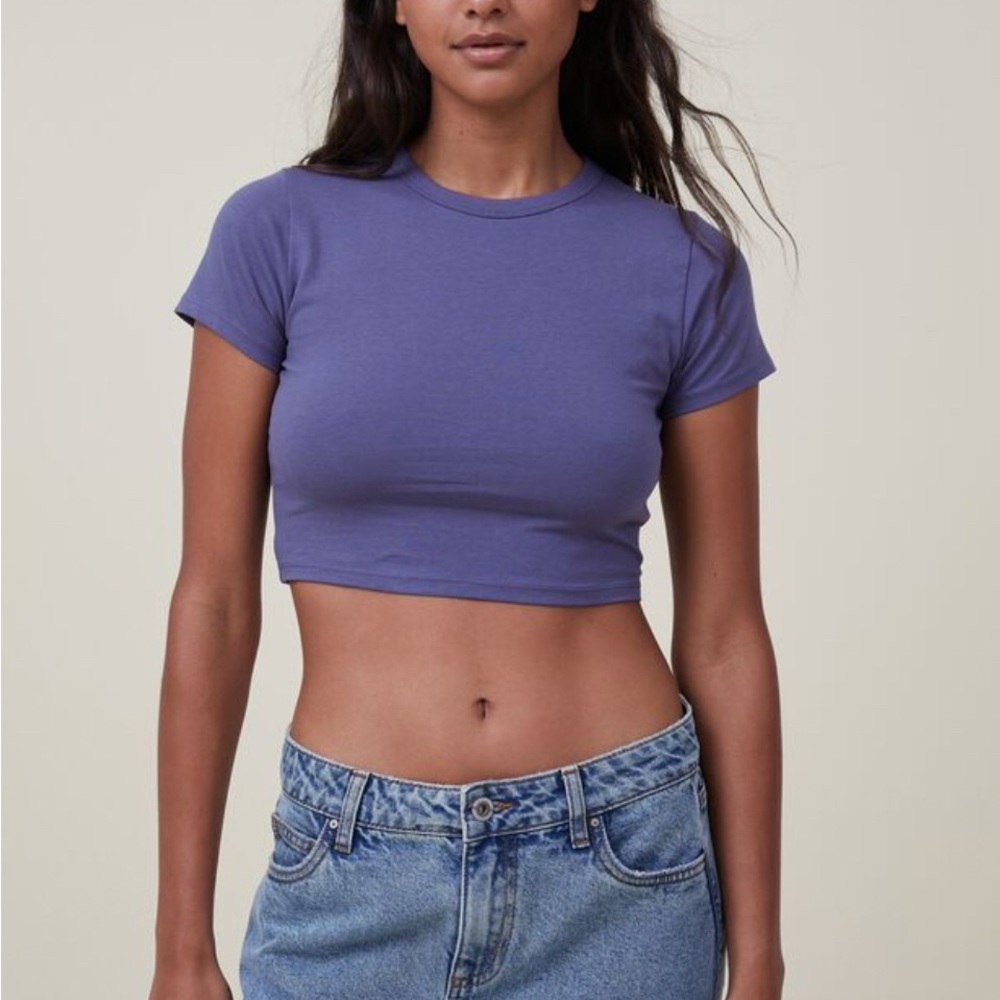 Cotton On Lavender Crop Top